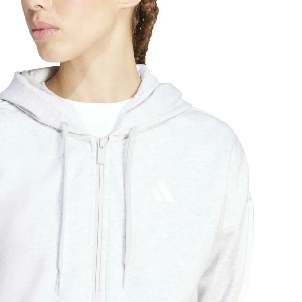 Essentials 3 Stripe Zip Track Hoodie Womens
