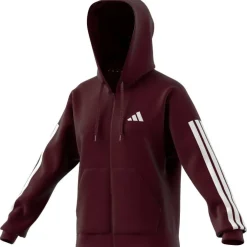 Essentials 3 Stripe Zip Track Hoodie Womens