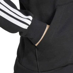 Essentials 3 Stripe Zip Track Hoodie Womens