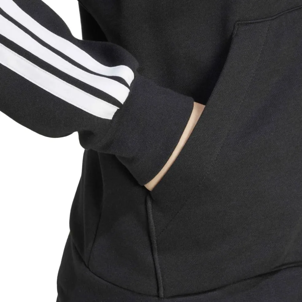 Essentials 3 Stripe Zip Track Hoodie Womens
