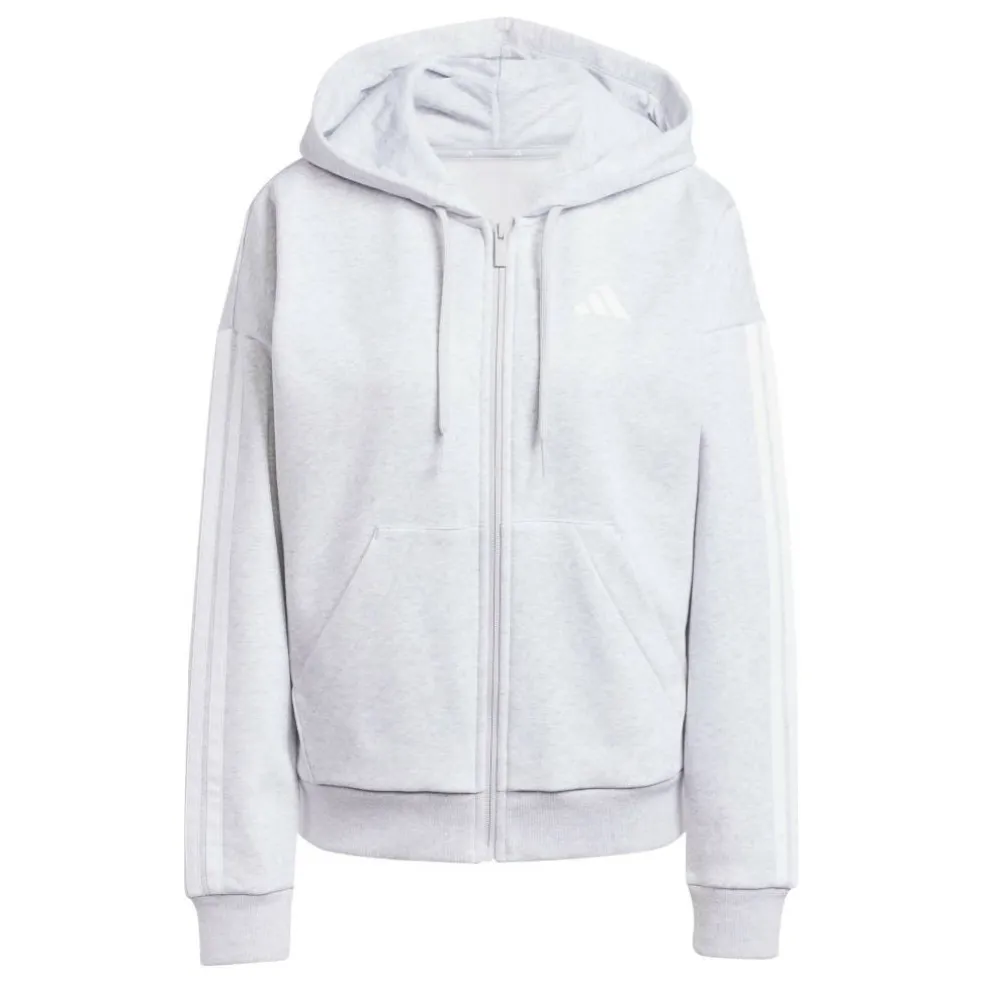 Essentials 3 Stripe Zip Track Hoodie Womens