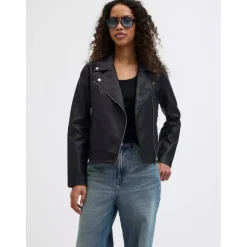 Faux Leather Biker Jacket Ladies