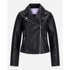 Faux Leather Biker Jacket Ladies