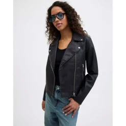 Faux Leather Biker Jacket Ladies