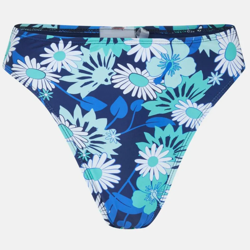 Floral Print High Waisted Bikini Bottoms