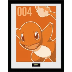 Framed Print - Charmander Mono (30x40)