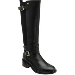 Freya Black Knee High Boots