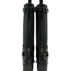 Freya Black Knee High Boots