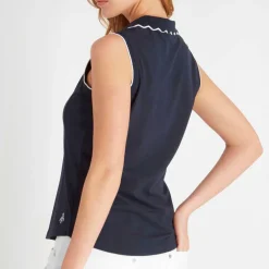 Green Lamb Nadia Sleeveless Polo Shirt Womens