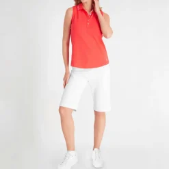Green Lamb Nadia Sleeveless Polo Shirt Womens