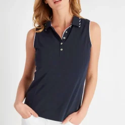Green Lamb Nadia Sleeveless Polo Shirt Womens