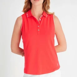 Green Lamb Nadia Sleeveless Polo Shirt Womens