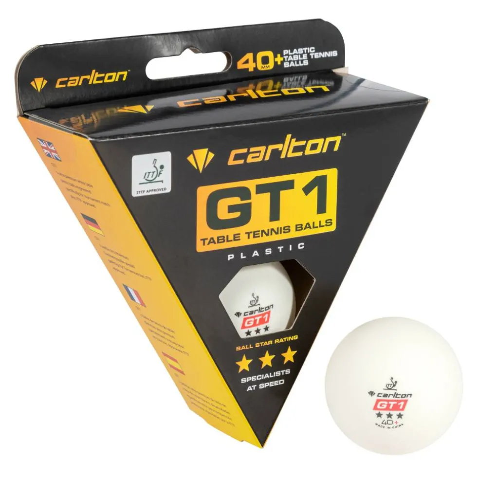 GT1 3pk Table Tennis Balls Adults