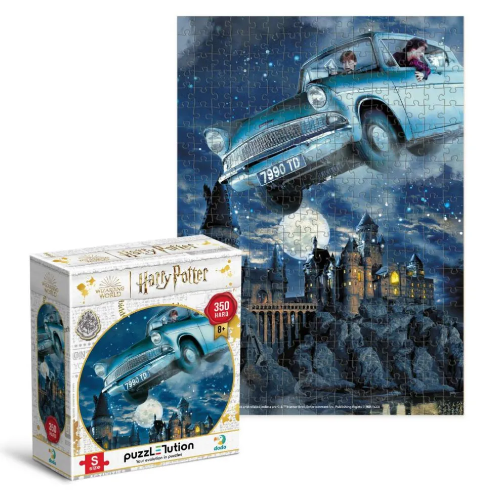 Harry Potter Wizarding World Small Ford Anglia Hard Jigsaw Puzzle - 350 Pieces