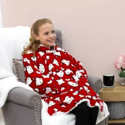 Hello Kitty Lovehearts Fleece Dressing Gown