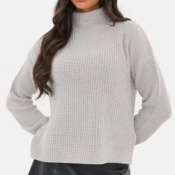 High Neck Knit Jumper