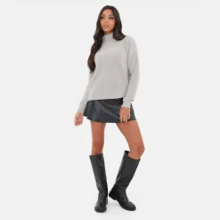 High Neck Knit Jumper