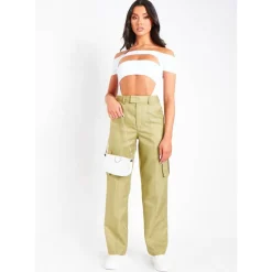 High Rise Cargo Pants