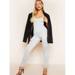 High Waisted Basic Jersey Leggings