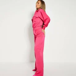 ISAWITFIRST Wide Leg Tailored Trousers