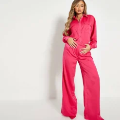 ISAWITFIRST Wide Leg Tailored Trousers