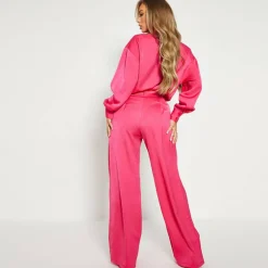 ISAWITFIRST Wide Leg Tailored Trousers