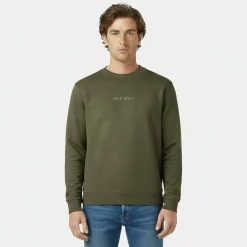 Jacquard Crew Sweatshirt Mens