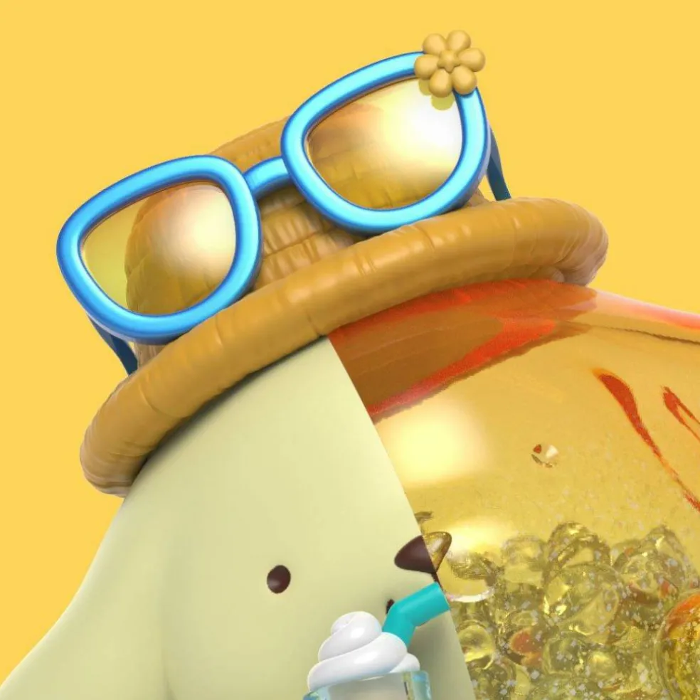 Kandy: Sanrio Pompompurin Sea Breeze Series Collectible Figure