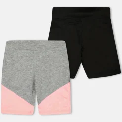 Kids' Black Fleece Jogger Shorts