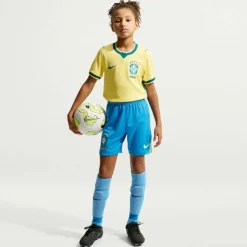Kids Brazil Home World Cup Football Shorts 2026