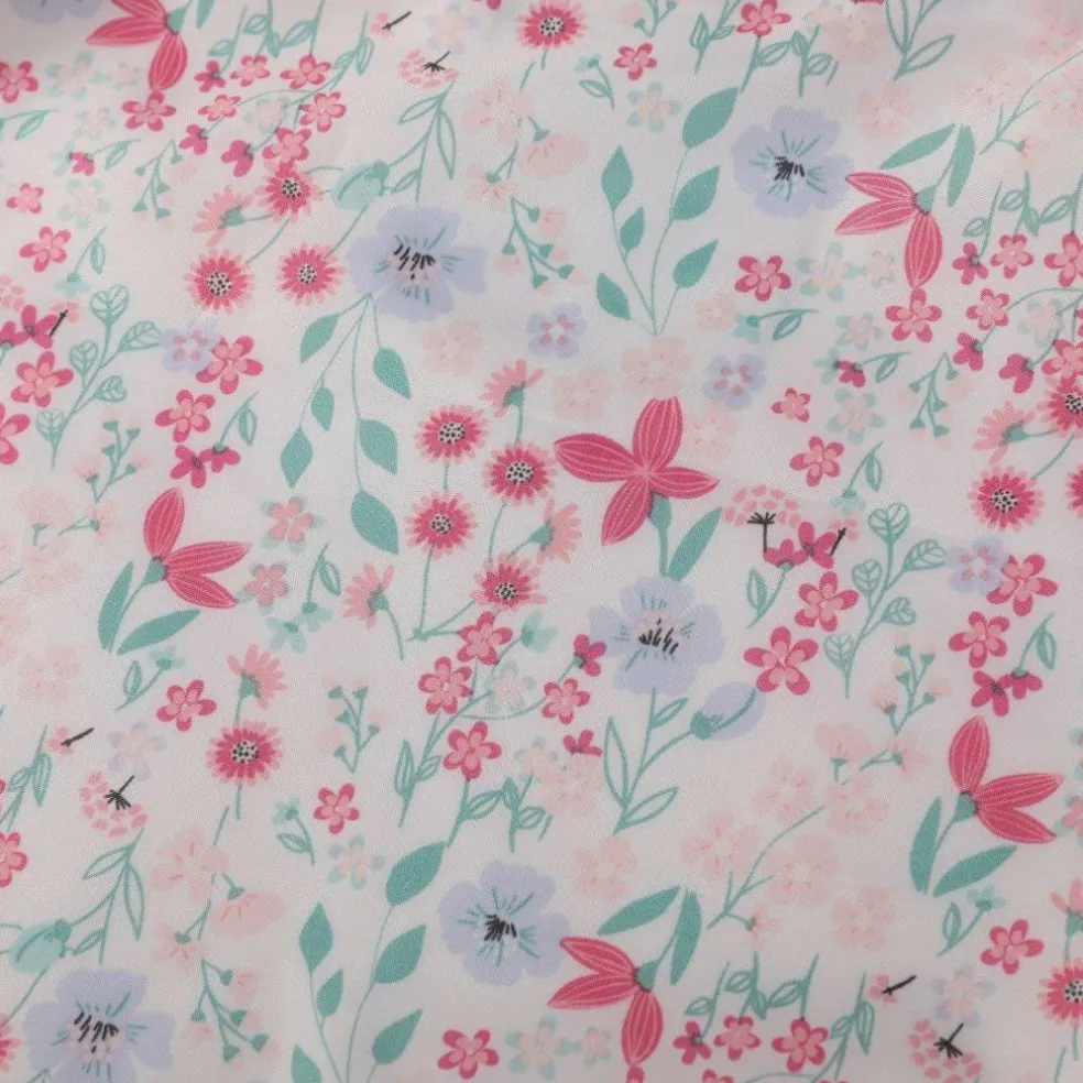Kids Enchanted Blossom Pink Floral Hooded Long Sleeve Anorak