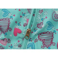 Kids Enchanted Blossom Pink Floral Hooded Long Sleeve Anorak
