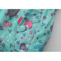 Kids Enchanted Blossom Pink Floral Hooded Long Sleeve Anorak