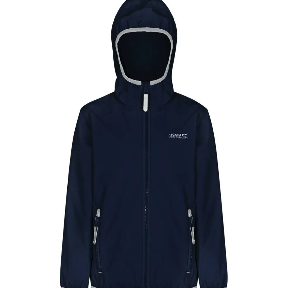 Kids Lever II Packable Reflective Long Sleeve Waterproof Jacket