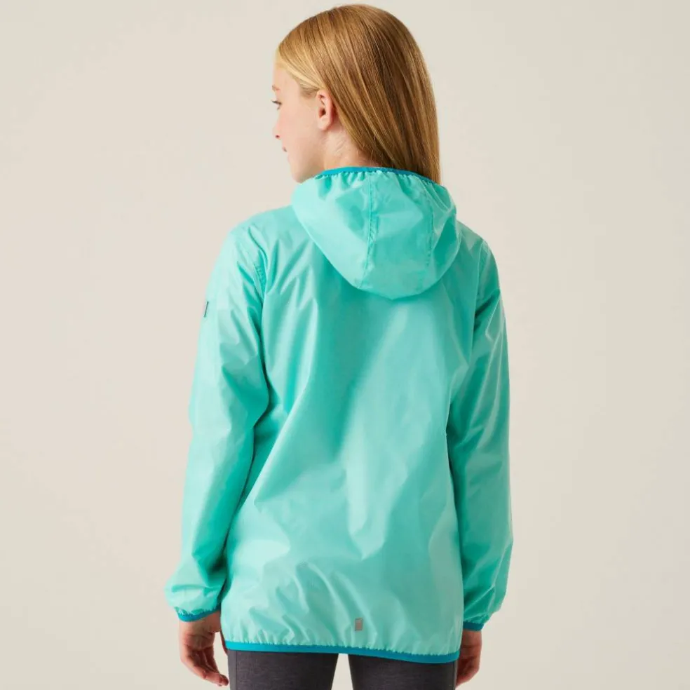 Kids Lever II Packable Reflective Long Sleeve Waterproof Jacket