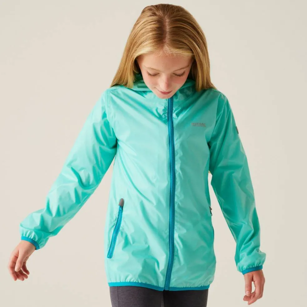 Kids Lever II Packable Reflective Long Sleeve Waterproof Jacket