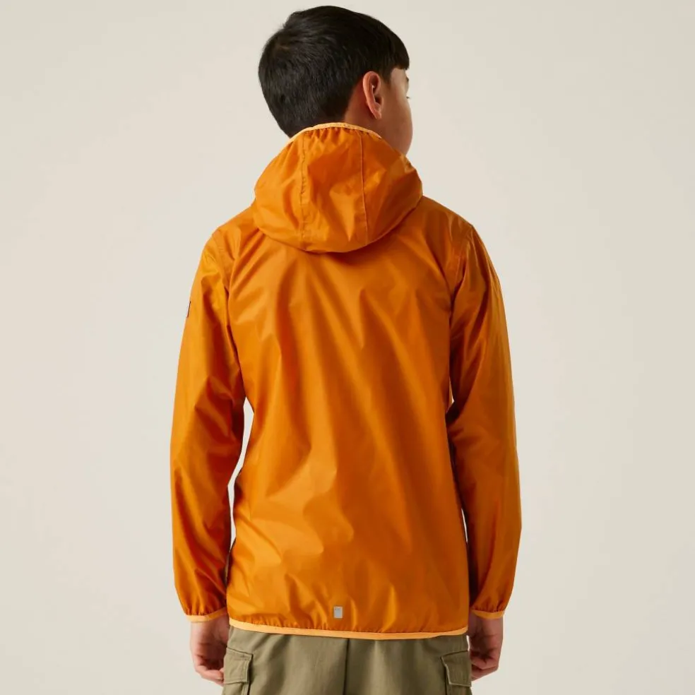 Kids Lever II Packable Reflective Long Sleeve Waterproof Jacket