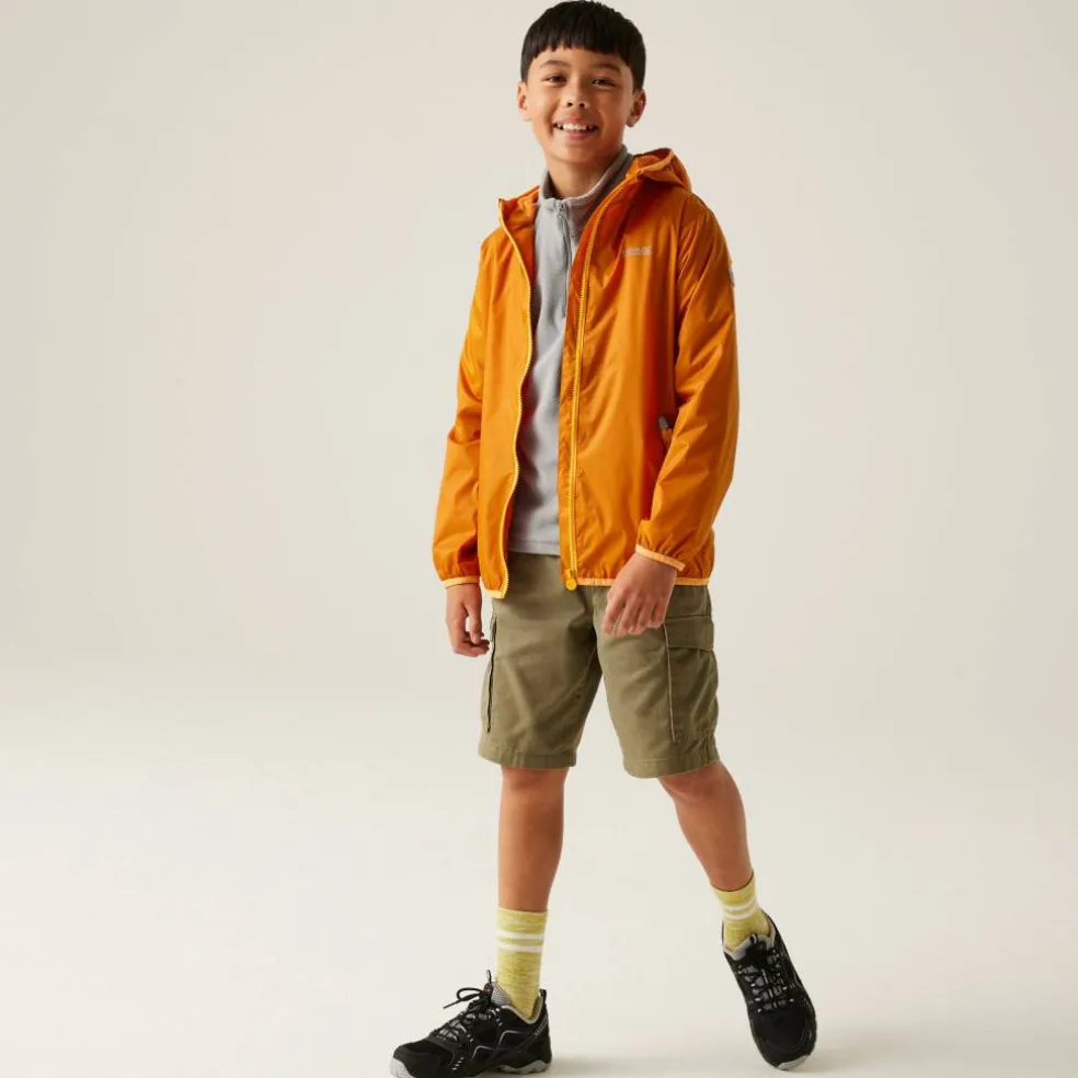 Kids Lever II Packable Reflective Long Sleeve Waterproof Jacket
