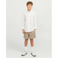 Kids' Linen Woven Tracksuit Shorts