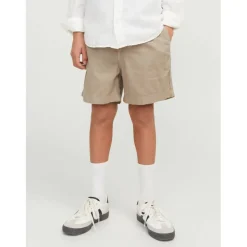 Kids' Linen Woven Tracksuit Shorts