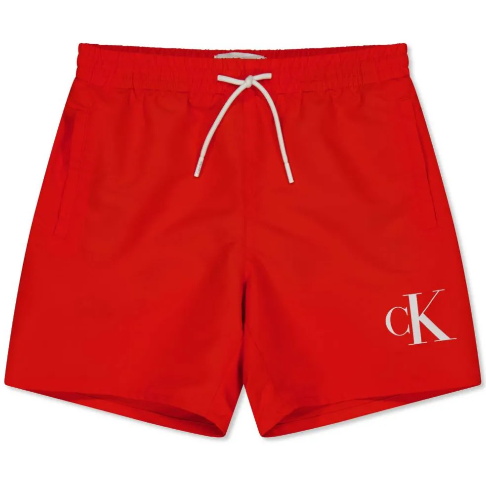 Kids' Medium Drawstring Swim Shorts