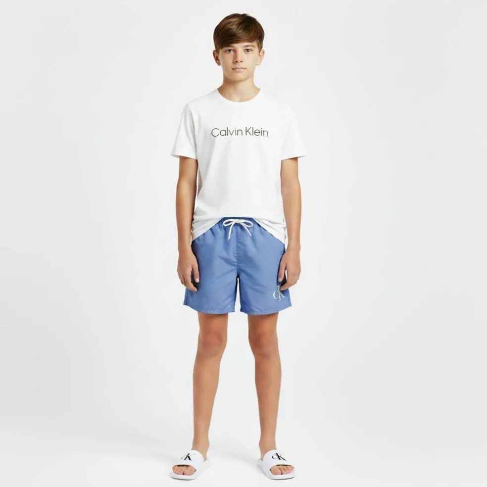 Kids' Medium Drawstring Swim Shorts