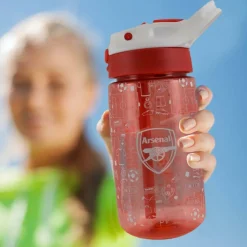 Kids' 480ml Plastic Football Water Bottle