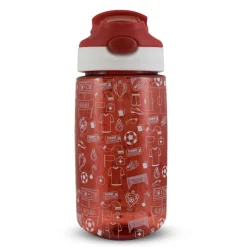 Kids' 480ml Plastic Football Water Bottle