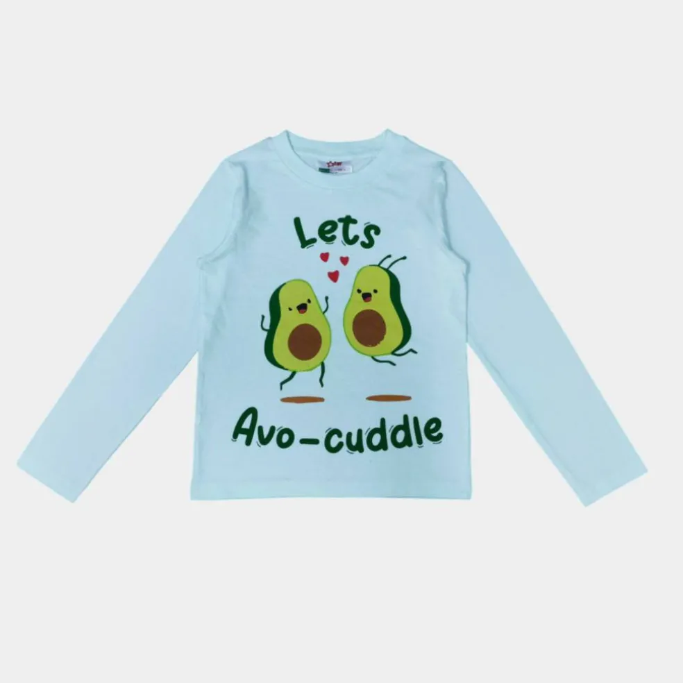 Kids' 3 Pack Cotton Fruit & Animal Print Long Sleeve Pyjama Set
