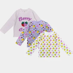 Kids' 3 Pack Cotton Long Sleeve Pyjama Set