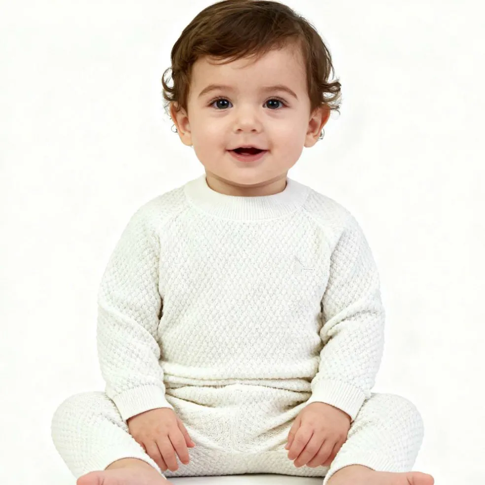 Kids' Pointelle Cotton Long Sleeve Pyjama Set