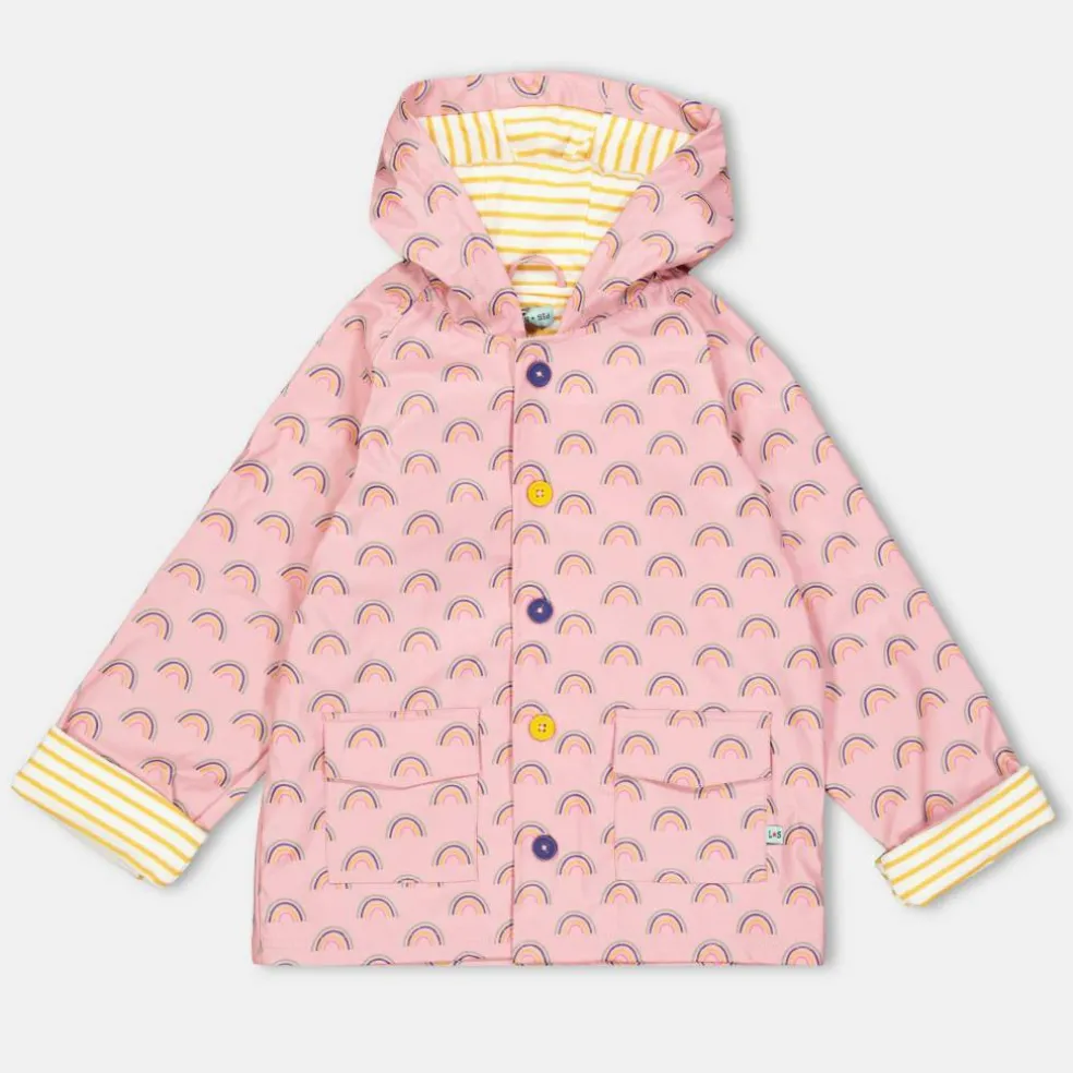 Kids' Rainbow Water-Resistant Rain Anorak