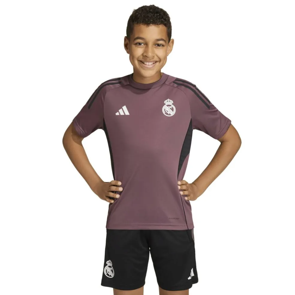 Kids Real Madrid Short Sleeve T-Shirt 2025 2026