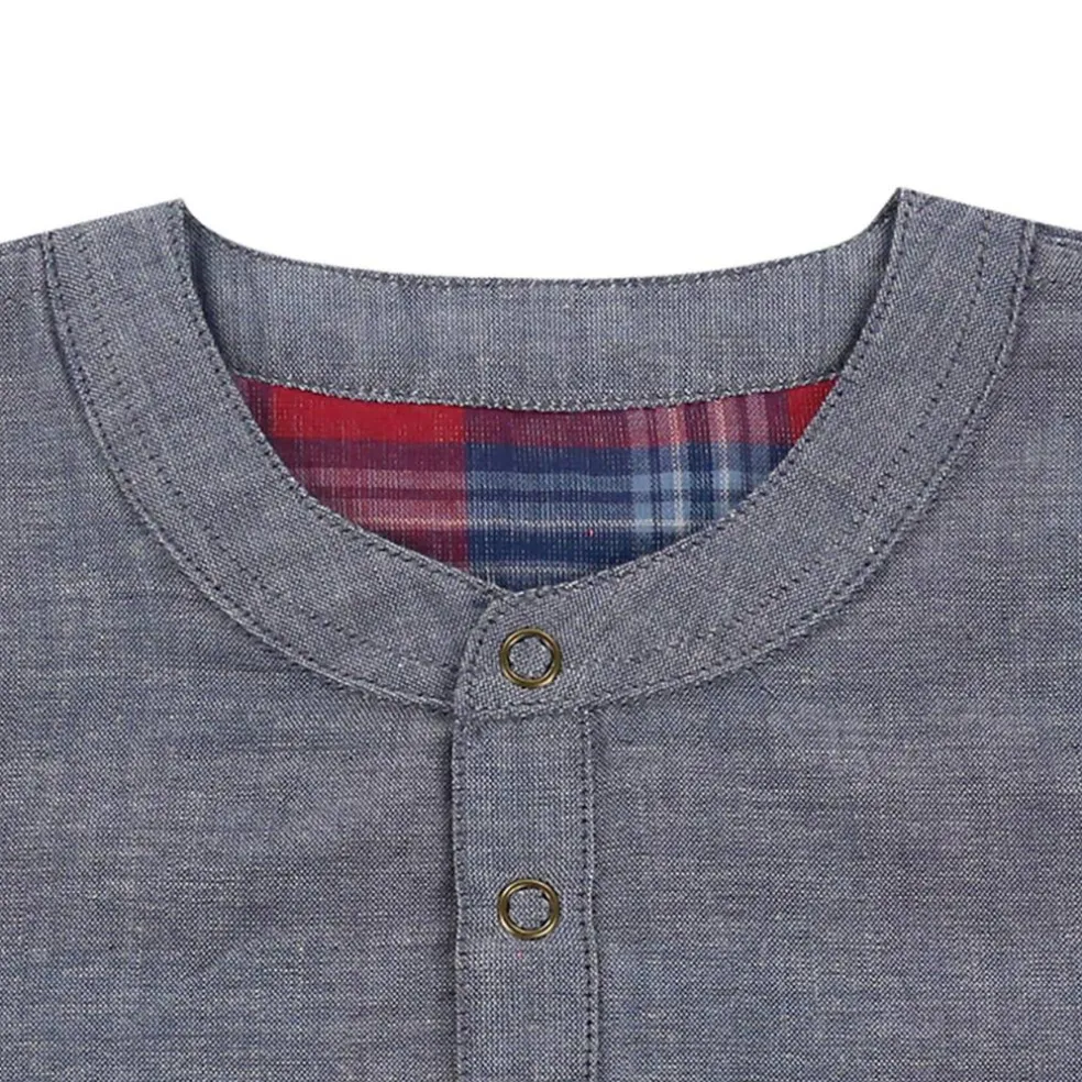 Kids' Reversible Short-Sleeve Patterned Shirt